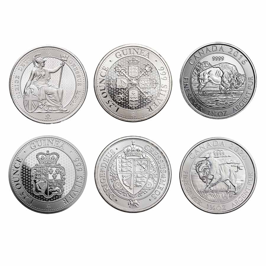 Canadian Mint 1.5 Oz Silver Grizzly Bear Bullion Coin, 38 mm, 2017