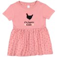 thumbnail image 3 of Inktastic Chicken Lover Eggstra Cute Girls Baby Dress, 3 of 5