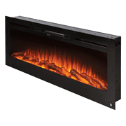 Touchstone The Sideline Recessed  Wall Mount Electric Fireplace 50"