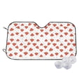 thumbnail image 2 of Lsque Hand Drawn Watermelon Car Windshield Sun Shade | Accordion Folding Style Auto Shade for Car Truck SUV Van | Blocks UV Rays Sun Visor Protector | Medium, 2 of 7