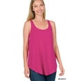 thumbnail image 3 of Zenana Women & Plus Relaxed Fit Scoop Neck Sleeveless Round Hem Blouse Tank Top, 3 of 5