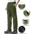 thumbnail image 3 of iCreek Men's Rain Pants Waterproof Over Pants Windproof Lightweight Hiking Pants Work Rain Outdoor for Golf, Fishing, 3 of 7