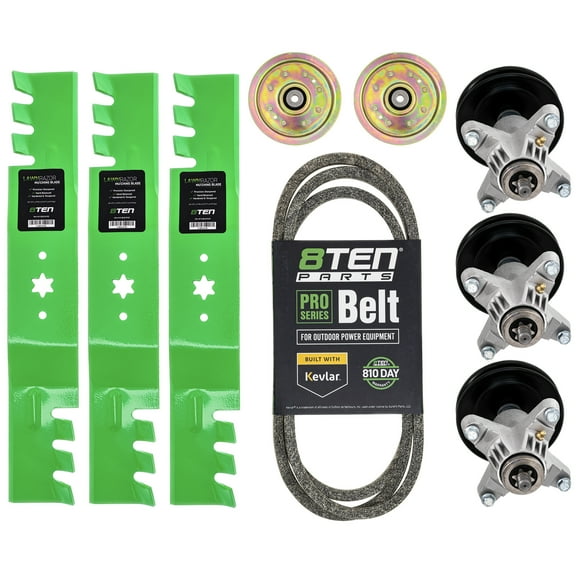 8TEN Deck Rebuild Kit for MTD Cub Cadet Columbia White Outdoor 54 inch GT954 GT954H Blade Spindle Belt Idler MK1005614
