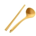 thumbnail image 1 of RKSTN Two-Piece Set Of Chopsticks And Soup Spoon Yellow, 1 of 1