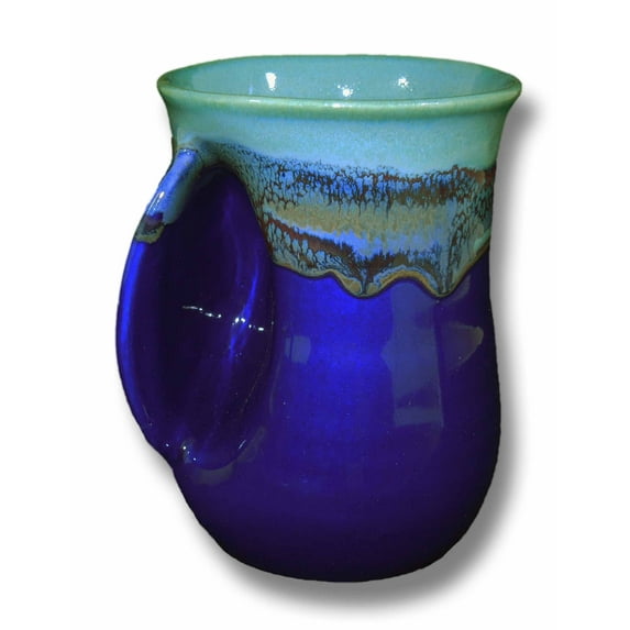 Clay in Motion Handwarmer Mug - Mystic Water - Left Hand