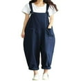 thumbnail image 1 of Womens Loose Dungarees Overalls Jumper Ladies Romper Oversized Baggy Jumpsuit, 1 of 2