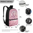 thumbnail image 5 of HUIACONG Pink Cherry Blossom Axolotl School Backpack for Teen Boys Large Capacity Ergonomic Padded Shoulder Straps for Kids Ages 6‑18 Daily Use, 5 of 6