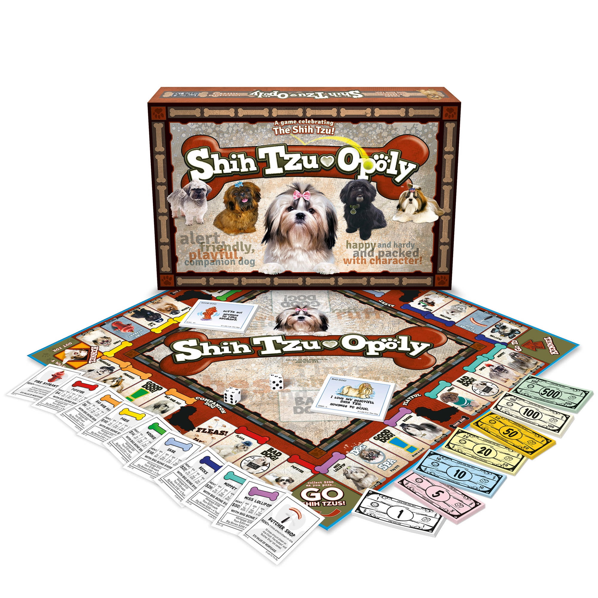Late For The Sky: Shih-tzu-Opoly - Dog Themed Family Board Game, Opoly-Style Game Night, Traditional Play Or 1 Hr Version, Ages 8+, 2-6 Players