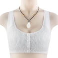 thumbnail image 2 of B91xZ Soutien-Gorge à Bretelles Réglables Col Rond Dentelle Rehausseur Rembourré Plongeant avec Armatures, Blanc 3TG, 2 of 4