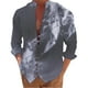 thumbnail image 1 of Camisas Para Hombre Manga Larga De AlgodóN Camiseta de manga larga con estampado 3D digital y cuello con botones sueltos para hombre junto al mar para ocio (Grey, XL), 1 of 4