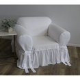 thumbnail image 3 of Classic Slipcovers Ruffled Cotton Arm Chair Slipcover Beige, 3 of 5
