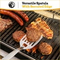 thumbnail image 6 of Mountain Grillers - BBQ Tools Grill Set - 3-Pack Grilling Utensils Durable Stainless Steel Grill Accessories Featuring Lockable Tongs, Spatula with Beer Opener & Meat Fork - Gift Idea for Men, 6 of 7
