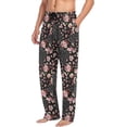 thumbnail image 5 of Vintage Floral Design Men's Pajama Pants, Soft and Comfortable Lounge Sleep Bottoms with Pockets, Men's Sleepwear with Custom Print, Medium, 5 of 7