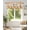 White Orange Blue, variant on Blue Coastal Nautical Kitchen Valances for Windows Life Is Better at The Beach Valance Curtains for Kitchen /Living Room/Bedroom/ Bathroom Decor, 54"x18 " ,Rod Pocket 1 Panel, Farmhouse