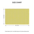 thumbnail image 3 of Rocae Yellow Checkboard Printed Heat Resistant Place Mats,Classic Hemstitch Cloth Fabric Placemats Imitation Linen Place Mat Table Mats 18x12 inch, 3 of 9