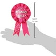 thumbnail image 5 of Beistle Wearable Happy Girl Award Ribbon to Wear for Celebration 1st Birthday Party Supplies, 3.75" x 6.5", Pink/White, 5 of 6