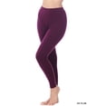 thumbnail image 3 of 2 Packs of Zenana Women Premium Cotton High Waist Full Ankle Length Leggings, 3 of 4