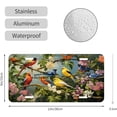 thumbnail image 2 of Group Of Colorful Birds Perched On Branches Decorative Signboard, Decorative Metal Plate with 4 Holes, 6x12inch Artistic Plate Frame, 2 of 4