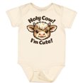 thumbnail image 3 of Inktastic Holy Cow I'm Cute Boys or Girls Baby Bodysuit, 3 of 5