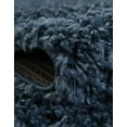 thumbnail image 4 of Unique Loom Davos Shag Collection Area Rug - Solid (7' 1" Round Marine Blue), 4 of 11