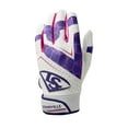 thumbnail image 2 of Louisville Slugger Adult Genuine 2.0 Batting Gloves - Purple, Large, 2 of 2