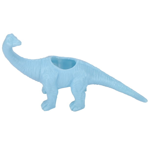 M Buder Maceta de Dinosaurio de Plástico, Macetero de Animales para Plantas Suculentas y Decoración de Jardín Hogar (Azul Claro) - 22 cm / 8.66 in