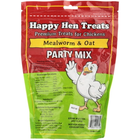 HAPPY HEN TREATS 17015 2LB Mealworm/Oats Mix