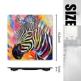 thumbnail image 2 of High Precision Body Weight Scale Smart Bathroom Scales with Large LCD Display(400lbs),Decorative for Bedroom-Vibrant And Colorful Painting Of Zebra With Striped Pattern, 2 of 4