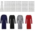 thumbnail image 4 of Bathrobes for Men, Resort Hotel Spa Terry Robe Plush Hooded Long Bathrobe, 4 of 5