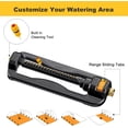 thumbnail image 3 of FANHAO Oscillating Sprinkler for Yard,  Covers up to 3,600 sq. ft., Durable Lawn Sprinkler with 19 Precision Nozzles, 3 of 8