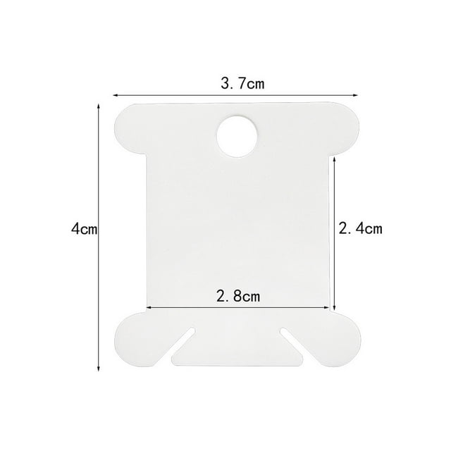 1pc String Winder and 120pcs Plastic Floss Bobbins Cross-Stitch Thread Holder; Embroidery Floss Organizer Cross-Stitch Thread Holder Cards