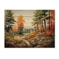 thumbnail image 3 of Designart "Pine Tree Autumn III" Tree Pine Print on Natural Pine Wood, 3 of 5