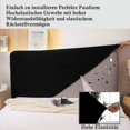 thumbnail image 3 of Funda de cabecera elástica a prueba de polvo para cama de 170-190 cm Negro-Becomerich, 3 of 5