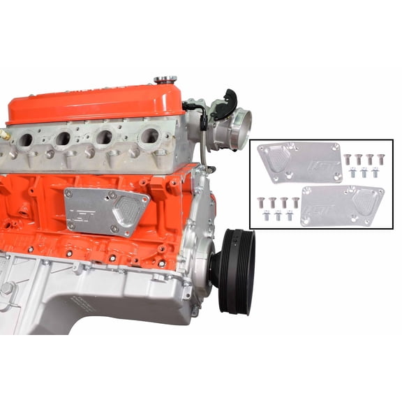 ICT Billet Heavy Duty LS Swap Engine Mount Adapter Plate - OEM Position - SBC to LS Motor Conversion