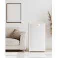 thumbnail image 4 of Upstreman Mini Fridge with Freezer, 3.2 Cu.Ft Small Refrigerator Single Door Compact Refrigerator for Dorm Office, Adjustable Thermostat, Low Noise, BR321 White, 4 of 11