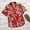 Z#17 Red, variant on TAIAOJING Mens Hawaii Button Down Shirts Short Sleeve Cotton Linen Casual Printed Hawaiian Shirt Blouse T-shirt