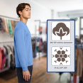 thumbnail image 4 of Wire Delight Men’s Heavy Blend Crewneck Sweatshirt, Durable Cotton-Poly Fleece, Carolina Blue, 2XL, 4 of 5