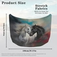 thumbnail image 7 of Uorisanigo Hood Cover - Polyester Elastic Fabric Western Horse Print Car Hood Cover for Car Decor, Universal Auto Accessories Fits Most Cars, Pickups, SUV's Hoods, 7 of 7