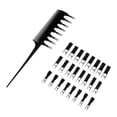 thumbnail image 2 of Peine de Peluquería de Doble Cara Zulema de Aluminio para teñir con 24 clips de repuesto, 2 of 8