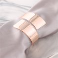 thumbnail image 3 of Ludlz Napkin Ring Fine Workmanship Durable Polished Modern Style Simple Decorative Metal Holiday Party Dining Table Serviette Ring Household Supplies, 3 of 8