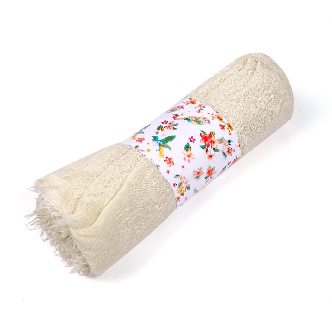 Unique Bargains Cotton Linen Soft Fashion Long Scarf Hijab Wrap Shawl Headwear Scarves