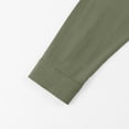 thumbnail image 7 of Gamivast Pullover Hoodie for Men Quarter Zip Hooded Sweatshirt Soft Lightweight Long Sleeve Tops with Drawstring Casual Athletic Shirts for Workout Daily Wear Lounge Army Green XL, 7 of 7