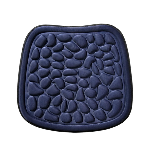 Cojín de asiento de coche Zulema Protector antideslizante ventilación simple y cómodo Azul oscuro