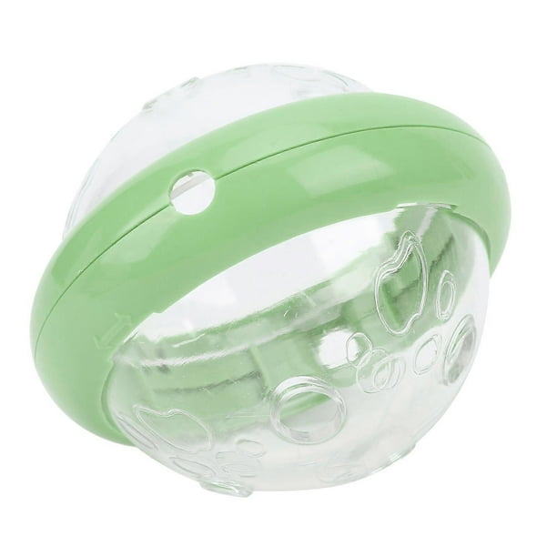Pet Food Dispensing Puzzle Toy Flying Saucer Shaped Slow Eating Interactive Feeding Puzzle Toys for Dogs CatsLemon Green