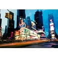 thumbnail image 2 of Gaudet, Guilliame 18x13 White Modern Wood Framed Museum Art Print Titled - Times Square Rays of Light II, 2 of 4