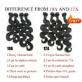 thumbnail image 5 of Brazilian Body Wave Hair Bundles Natural Color 100% Human Hair Weave 1/3/4 pcs Hair for Women, 5 of 6
