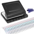 thumbnail image 1 of 10-Hole Punch Binding Machine for Planners, 28 Holes on Letter, 1 of 6