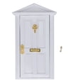 thumbnail image 1 of Puerta De Casa De Muñecas, 1:12 Exquisita Mini Puerta De Madera Con Aguja Para Tienda De Arte Para Entusiastas Del Bricolaje ANGGREK Mini Wood Door, 1 of 8