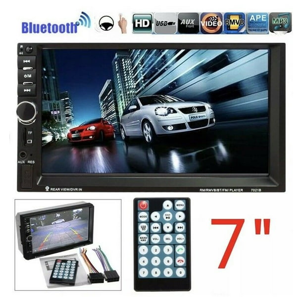 Bluetooth Car Stereo 2 DIN 7" HD Touch Screen MP5 Video Player Radio