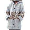 thumbnail image 3 of Women Autumn And Winter Mid-length Striped Pocket Knitted Cardigan Jacket, 3 of 6